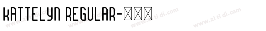 Kattelyn Regular字体转换